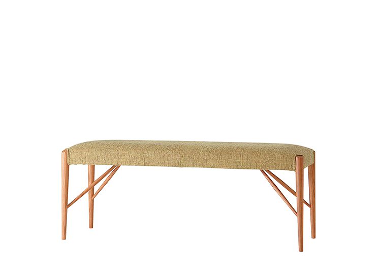 希少ビンテージ日進木工ベンチ長椅子A6