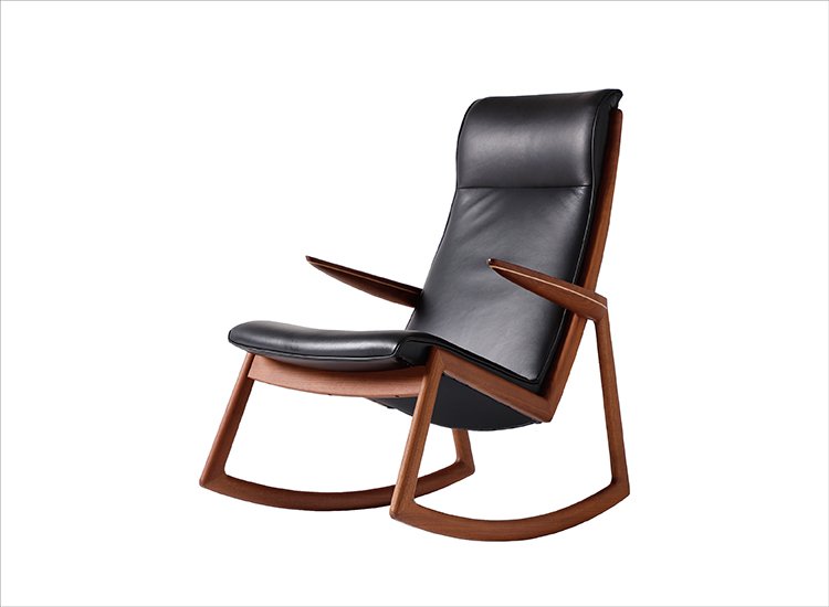 MOEBIUS ROCKING CHAIR NC-009-W 張り込み | 飛騨の家具・インテリア